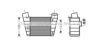 AVA QUALITY COOLING AI4208 Intercooler, charger